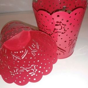 Christmas Metal pails